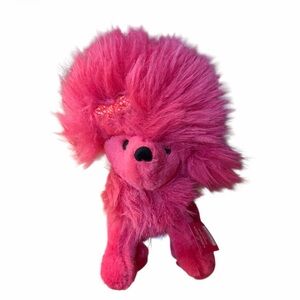 Plush Pink Poodle Stuffed Animal - Soft Pink Cuddly Toy